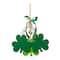 Glitzhome® 18.5" St. Patrick's Wooden Shamrock Door Hanger